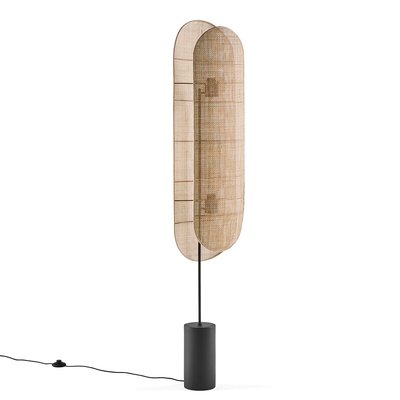 Lampadaire métal acier et cannage, Lola LA REDOUTE INTERIEURS
