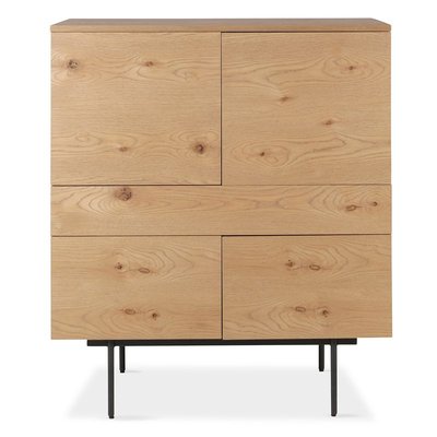 Buffet haut chêne 4 portes et 1 tiroir ALLURE ZAGO