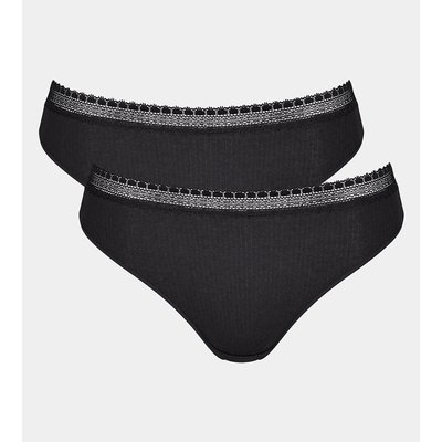 Lot de 2 slips échancrés Go Ribbed SLOGGI