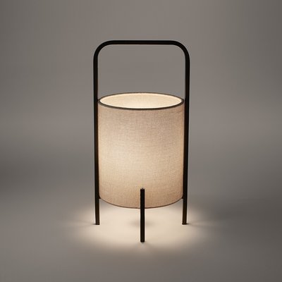 Lampe nomade métal et lin, Kantai AM.PM