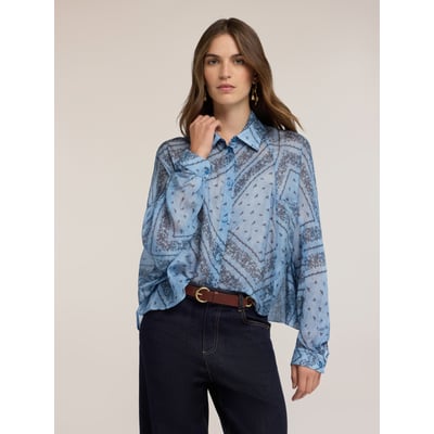 Blouse oversize avec imprimé MOTIVI