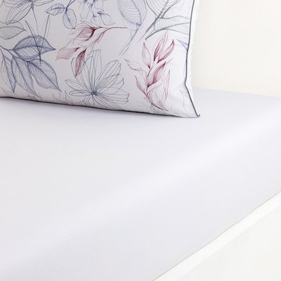 Drap housse en satin, L SKETCH LACOSTE HOME