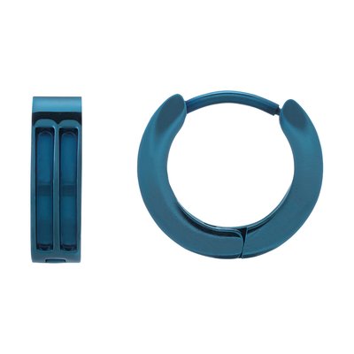 TILOS - Blue steel earrings JOURDAN BIJOUX