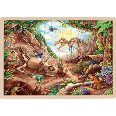 Puzzle Fouille Dinosaures GOKI