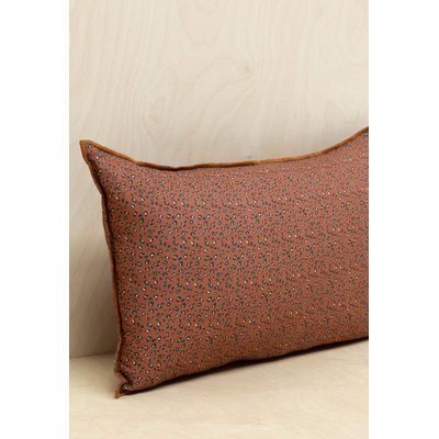 Housse de coussin Caracas en lin lavé, LEOPARD GABRIELLE PARIS