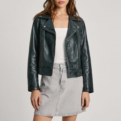 Veste De Motard En Cuir PEPE JEANS