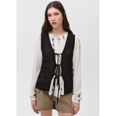 Gilet maille ajourée MANGO TEEN