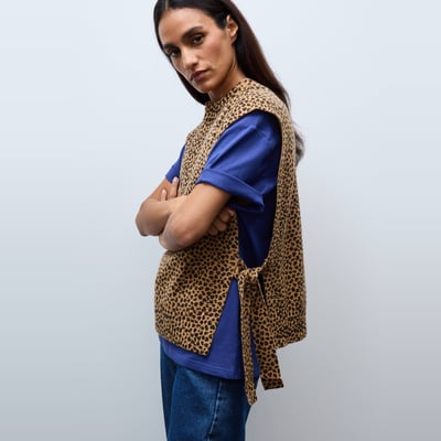 Pull sans manches à nouer MONOPRIX