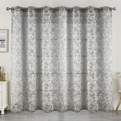 Voilage jacquard à oeillets élégance texturée HOME MAISON