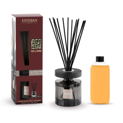 Parfum d'intérieur - Bouquet parfumé Ellipse teck & tonka 200 ml ESTEBAN
