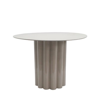 Table basse ronde en aluminium ø64cm- LEON DRAWER