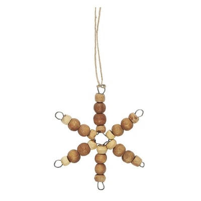 Etoile de sapin suspension bois naturel IB LAURSEN