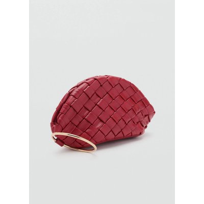 Pochette cuir tressé MANGO