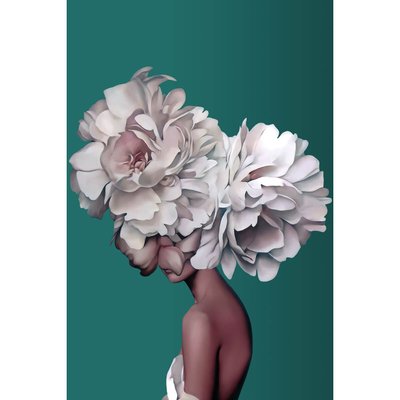 Tableau Mural Visage Fleuri FLEUR CEANOTHE