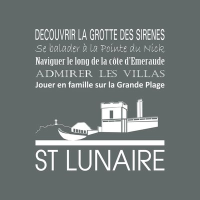 Tableau Mural Saint-lunaire RÉGIONALISME CEANOTHE