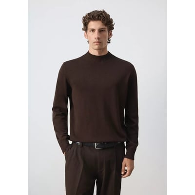 Pull en mélange de coton maille fine MANGO MAN
