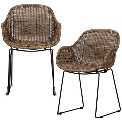 Chaises de jardin en rotin WILLOW WOOOD