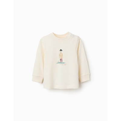T-shirt en coton à manches longues avec imprimé peintre ZIPPY