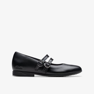 Ballerines Cuir cireux Coupe Large FINJA BAR O CLARKS