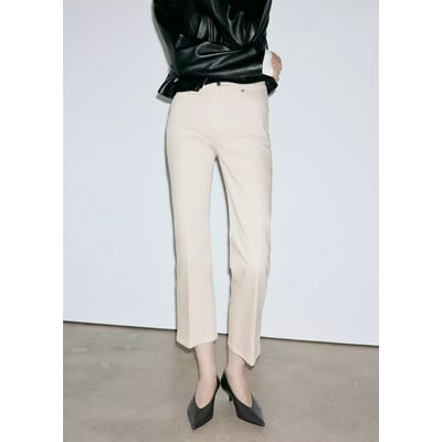 Jean Sienna flare crop MANGO