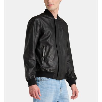 Blouson Bomber En Cuir GALERIES LAFAYETTE