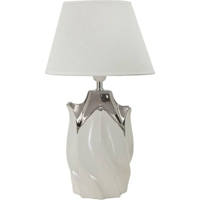Lampe à poser céramique abat-jour tissu MODERN RECOLLECTION