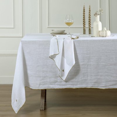 Nappe + 8 serviettes lin lavé CAMILLE FEBRONIE