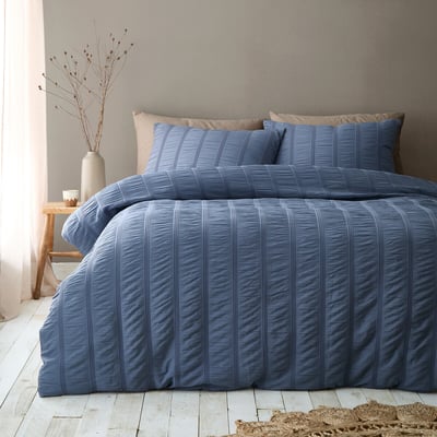 Waffle Seersucker Duvet Cover Set PINEAPPLE ELEPHANT