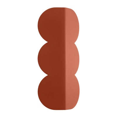Applique murale Aluminium Ocre Rouge G9 2 Biscuit EDEN