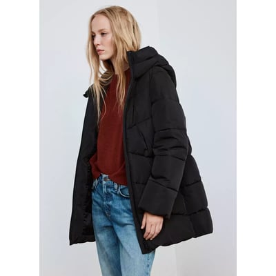 Anorak matelassé à capuche MANGO