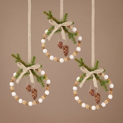Cercle natura à suspendre de noël décorative D13 NOËL SIA DECO