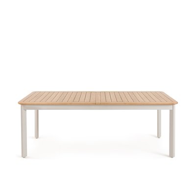 Table de jardin à allonges, alu et teck, Isabbo AM.PM