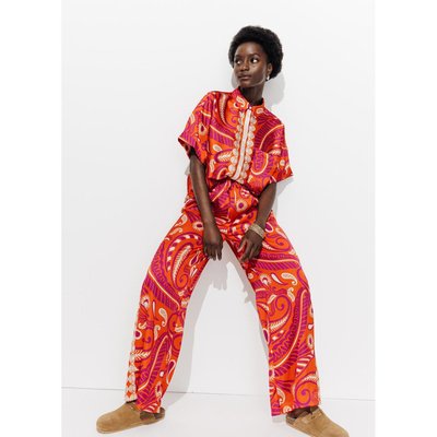 Pantalon satin imprimé PROMOD