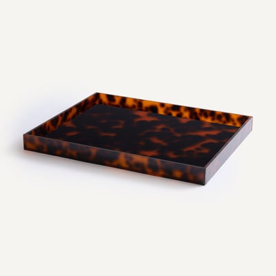 Plateau en acétate teinté, largeur 35 cm, PAULEA AM.PM
