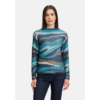 Pull-over en grosse maille à imprimé BETTY BARCLAY