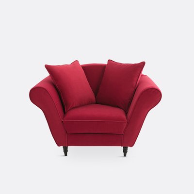 Fauteuil in fluweel, Lipstick SO'HOME