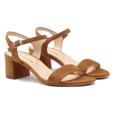Sandale daim camel shop