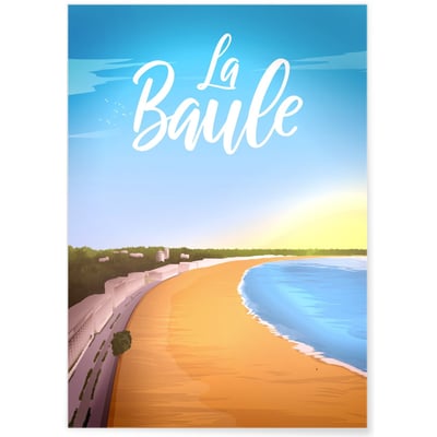 Affiche ville La Baule L'AFFICHERIE