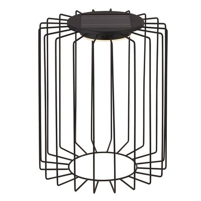 Black Solar Powered Outdoor Table Lamp SO'HOME