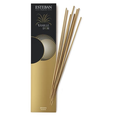 Parfum d'intérieur - Encens indiens 20 bâtonnets Vanille d'or ESTEBAN