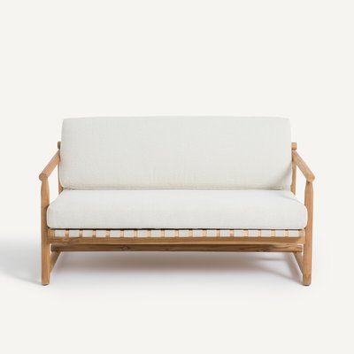 Banquette de jardin 2 places en teck, Talulah AM.PM