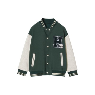 Sweat style teddy en molleton badge en bouclettes. VERTBAUDET