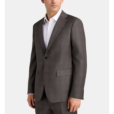 Veste de costume droite beppe à carreaux en laine italienne COMPTOIR GL