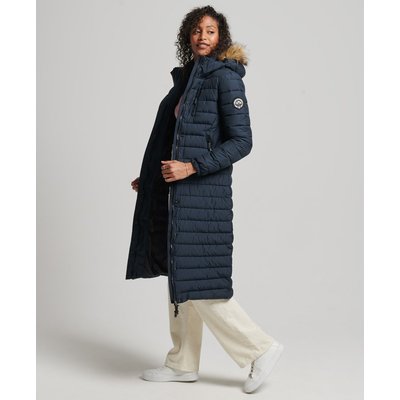 Doudoune noir fausse fourrure noir femme La Redoute