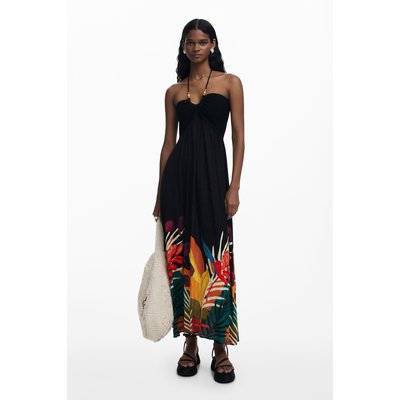 Desigual - Robe longue tropicale DESIGUAL