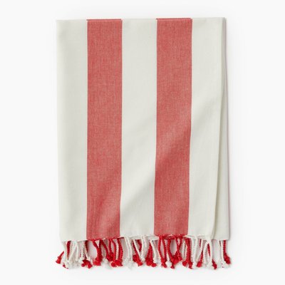 Fouta simple rayée, 90x160cm, 100% coton bio MONOPRIX