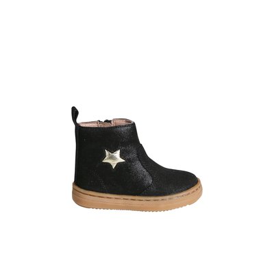 Bottines zippées cuir VERTBAUDET