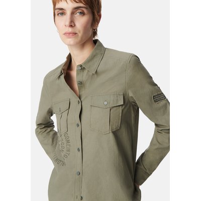 Chemise coton bio message spirale clouté IKKS