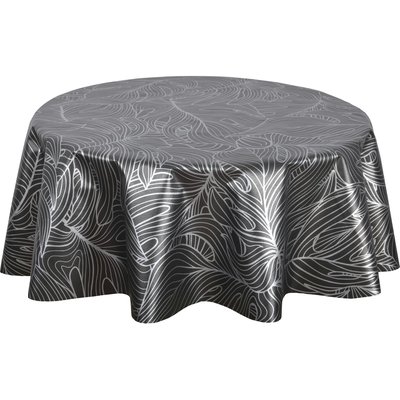 Nappe ronde en toile cirée nacrée NERV TOILINUX