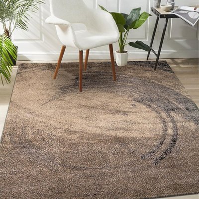Tapis salon et chambre tissé motif abstrait BINBA UN AMOUR DE TAPIS